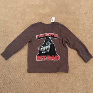 NWT. Star Wars Darth Vader shirt. Size 2T.